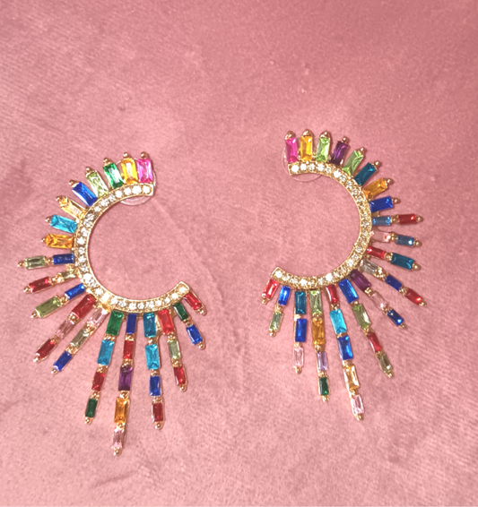 Color metro earrings